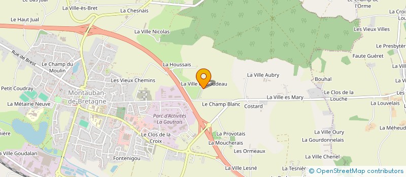 localisation de l'entreprise MONSIEUR FRANCOIS SAUDRAIS  MONTAUBAN-DE-BRETAGNE