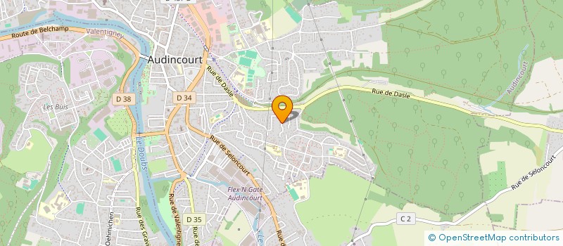 localisation de l'entreprise MONSIEUR FRANCOIS SAUER  AUDINCOURT