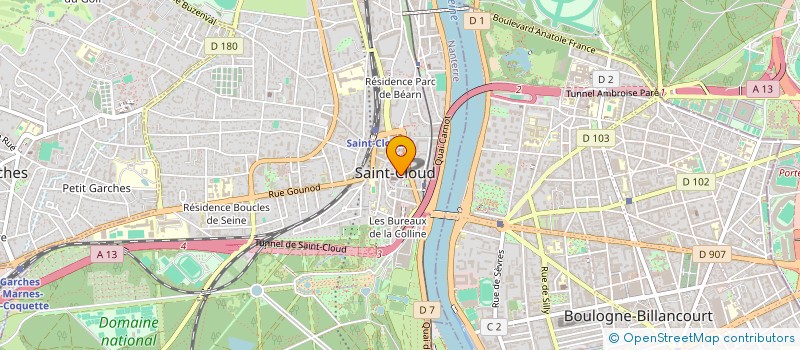 localisation de l'entreprise MONSIEUR FRANCOIS SAVARY à SAINT-CLOUD