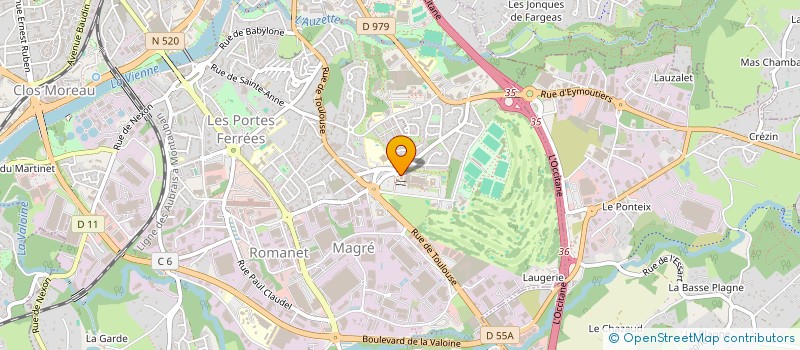 localisation de l'entreprise MONSIEUR FRANCOIS SAVY à LIMOGES