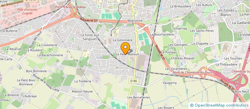 localisation de l'entreprise MONSIEUR FRANCOIS SCHELLENBERG à JOUE-LES-TOURS