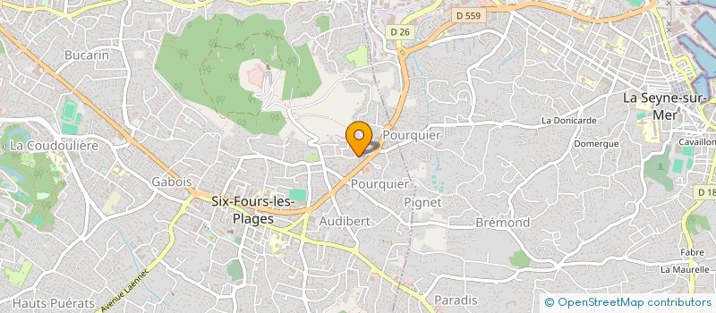localisation de l'entreprise MONSIEUR FRANCOIS SCHEURER à SIX-FOURS-LES-PLAGES
