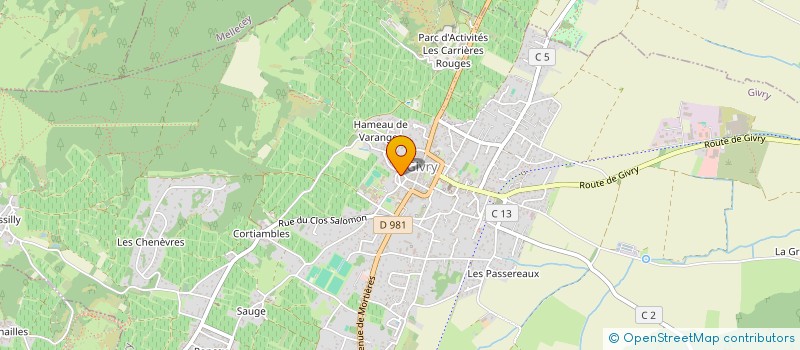 localisation de l'entreprise MONSIEUR FRANCOIS SECULA  GIVRY