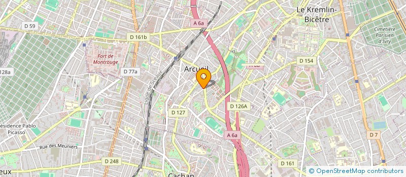 localisation de l'entreprise MONSIEUR FRANCOIS SELOSSE à ARCUEIL
