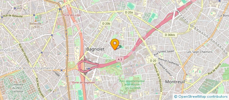 localisation de l'entreprise MONSIEUR FRANCOIS SERET à BAGNOLET