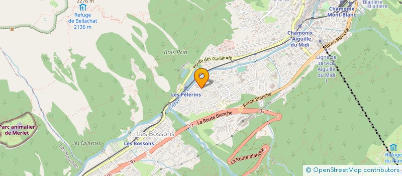 localisation de l'entreprise MONSIEUR FRANCOIS SERVET  CHAMONIX-MONT-BLANC