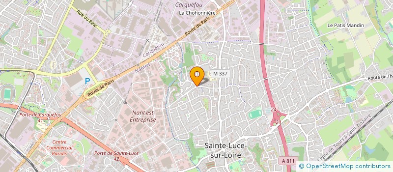 localisation de l'entreprise MONSIEUR FRANCOIS SEVETTE  SAINTE-LUCE-SUR-LOIRE