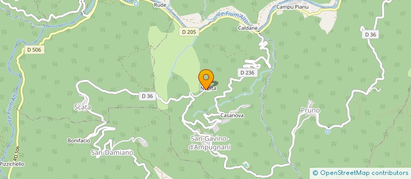 localisation de l'entreprise MONSIEUR FRANCOIS SICURANI  SAN-GAVINO-D'AMPUGNANI