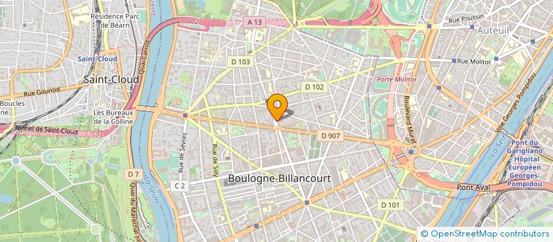 localisation de l'entreprise MONSIEUR FRANCOIS SIMATOS  BOULOGNE-BILLANCOURT