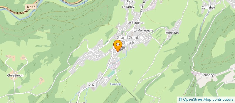 localisation de l'entreprise MONSIEUR FRANCOIS SIMON CHOPARD  GRAND'COMBE-CHATELEU