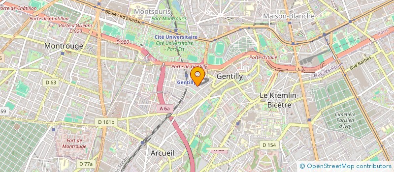localisation de l'entreprise MONSIEUR FRANCOIS SIMONOT à GENTILLY
