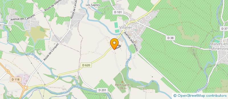 localisation de l'entreprise MONSIEUR FRANCOIS SOLIVARES  VILLALIER