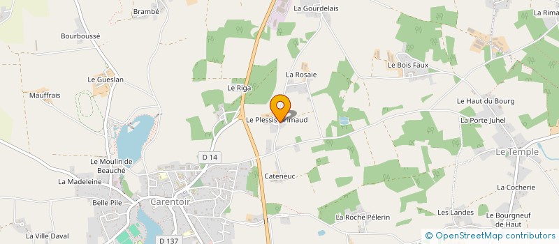 localisation de l'entreprise MONSIEUR FRANCOIS SOREL à CARENTOIR