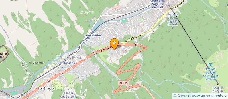 localisation de l'entreprise MONSIEUR FRANCOIS SOUBEIRAN  CHAMONIX-MONT-BLANC