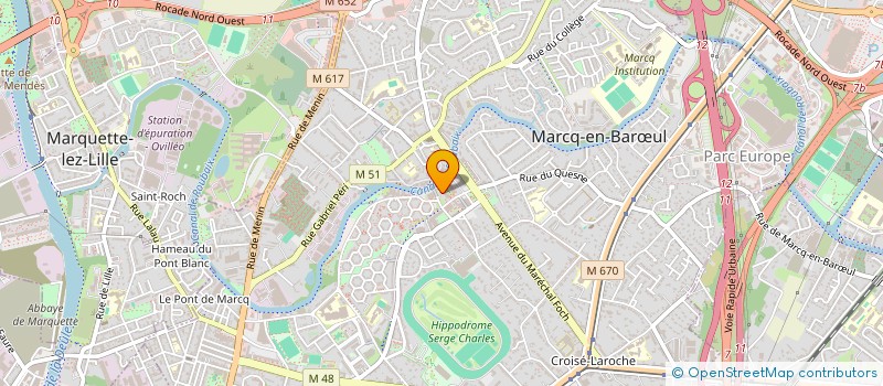 localisation de l'entreprise MONSIEUR FRANCOIS SOUDANT à MARCQ-EN-BARŒUL