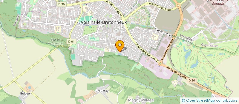 localisation de l'entreprise MONSIEUR FRANCOIS-SYLVAIN CROSNIER  VOISINS-LE-BRETONNEUX