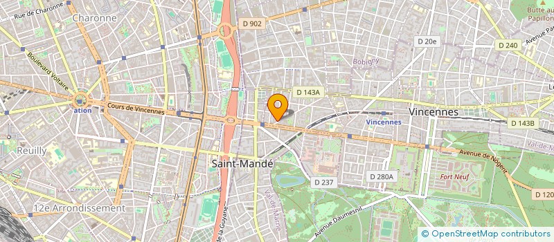 localisation de l'entreprise MONSIEUR FRANCOIS TACNET à VINCENNES