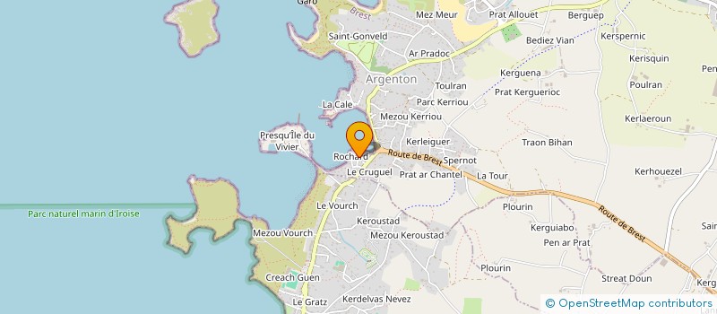 localisation de l'entreprise MONSIEUR FRANCOIS TALARMIN  LANDUNVEZ