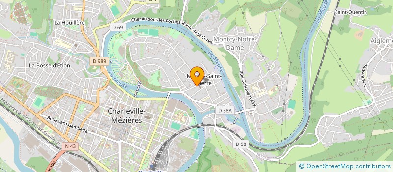 localisation de l'entreprise MONSIEUR FRANCOIS TELLIER  CHARLEVILLE-MEZIERES