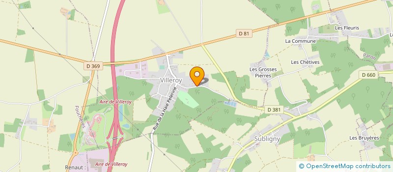 localisation de l'entreprise MONSIEUR FRANCOIS TENAILLE D'ESTAIS  VILLEROY