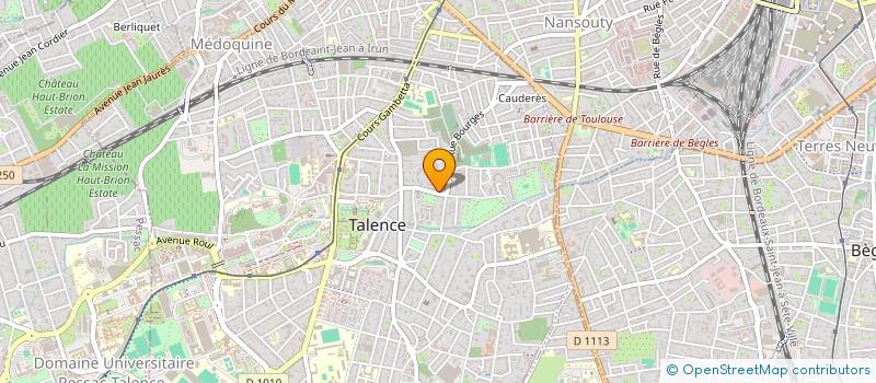 localisation de l'entreprise MONSIEUR FRANCOIS TESSIER  TALENCE