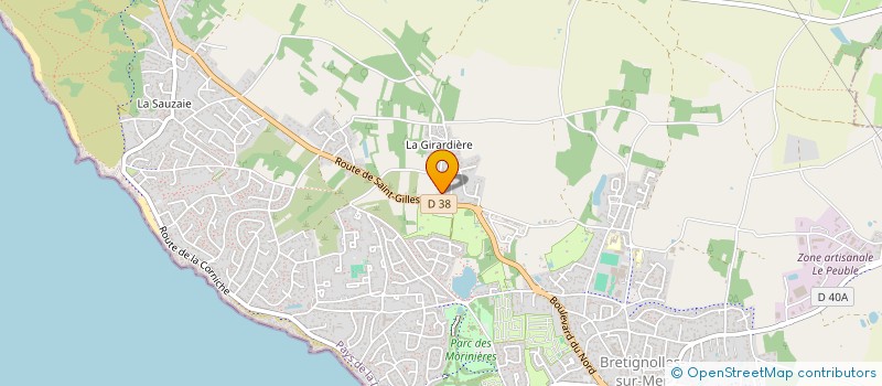 localisation de l'entreprise MONSIEUR FRANCOIS TESSON  BRETIGNOLLES-SUR-MER