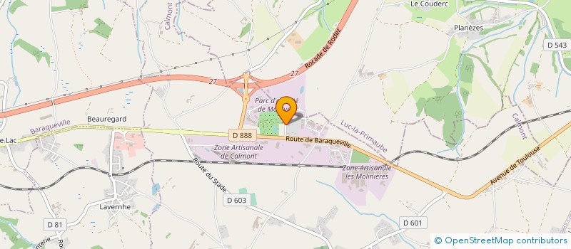 localisation de l'entreprise MONSIEUR FRANCOIS TEYSSEDRE  CALMONT