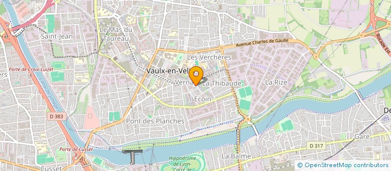 localisation de l'entreprise MONSIEUR FRANCOIS THEORBE  VAULX-EN-VELIN