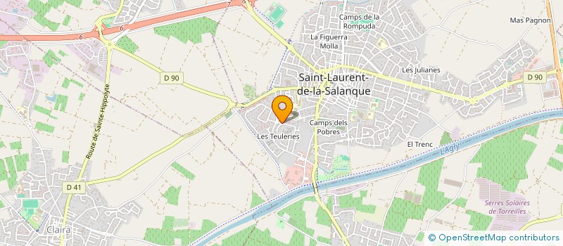 localisation de l'entreprise MONSIEUR FRANCOIS THERESIN  SAINT-LAURENT-DE-LA-SALANQUE