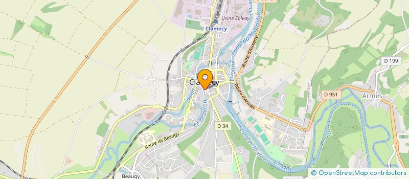 localisation de l'entreprise MONSIEUR FRANCOIS THIBAUD à CLAMECY