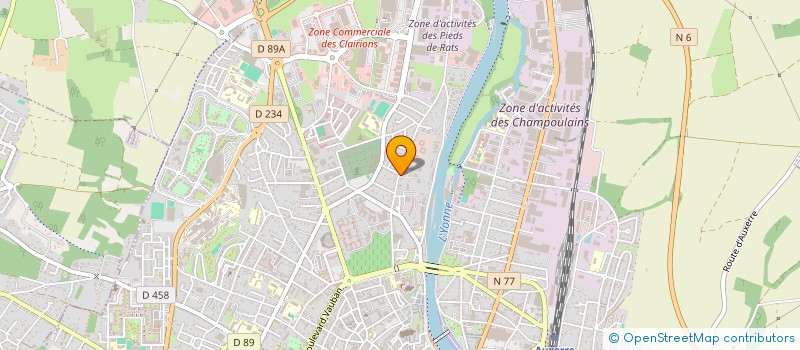localisation de l'entreprise MONSIEUR FRANCOIS THIEBAUT à AUXERRE