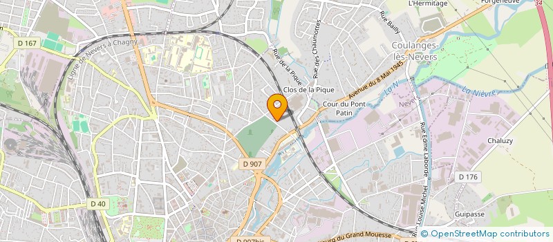 localisation de l'entreprise MONSIEUR FRANCOIS THISSERANT à NEVERS