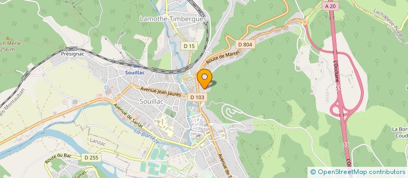 localisation de l'entreprise MONSIEUR FRANCOIS THOMAS  SOUILLAC