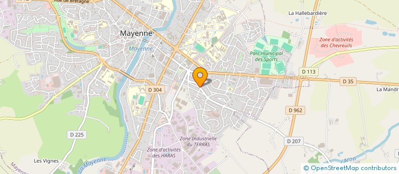 localisation de l'entreprise MONSIEUR FRANCOIS THUAULT  MAYENNE