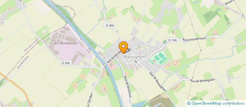 localisation de l'entreprise MONSIEUR FRANCOIS THULLIEZ  BLARINGHEM