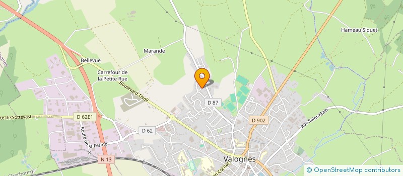 localisation de l'entreprise MONSIEUR FRANCOIS TIGER  VALOGNES