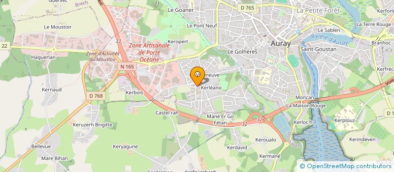 localisation de l'entreprise MONSIEUR FRANCOIS TISON à AURAY