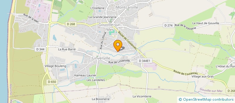 localisation de l'entreprise MONSIEUR FRANCOIS TISON  GOUVILLE-SUR-MER