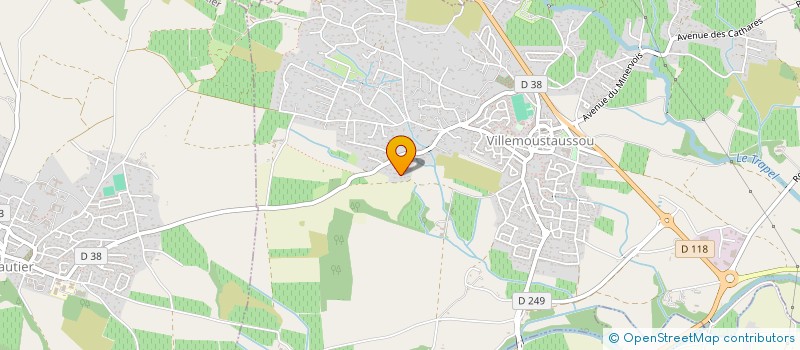 localisation de l'entreprise MONSIEUR FRANCOIS TISSEAU  VILLEMOUSTAUSSOU