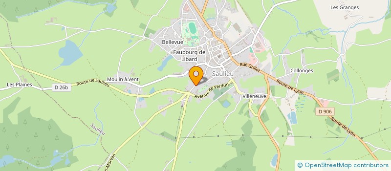 localisation de l'entreprise MONSIEUR FRANCOIS TIXIER  SAULIEU