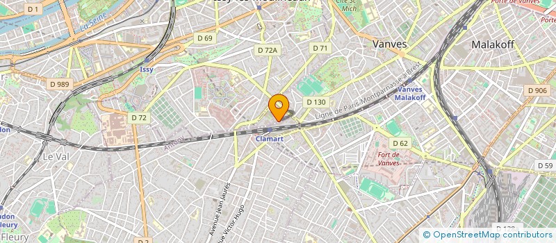 localisation de l'entreprise MONSIEUR FRANCOIS TOISON à VANVES