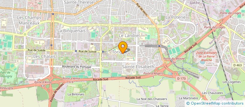 localisation de l'entreprise MONSIEUR FRANCOIS TOM  RENNES