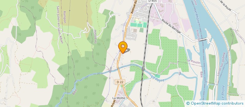 localisation de l'entreprise MONSIEUR FRANCOIS TOURETTE  LE POUZIN