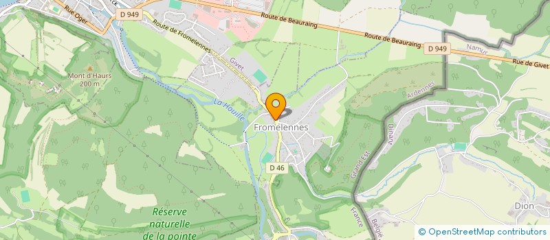 localisation de l'entreprise MONSIEUR FRANCOIS TOUSSAINT  FROMELENNES