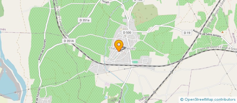 localisation de l'entreprise MONSIEUR FRANCOIS TOUSSEUL  THEZIERS