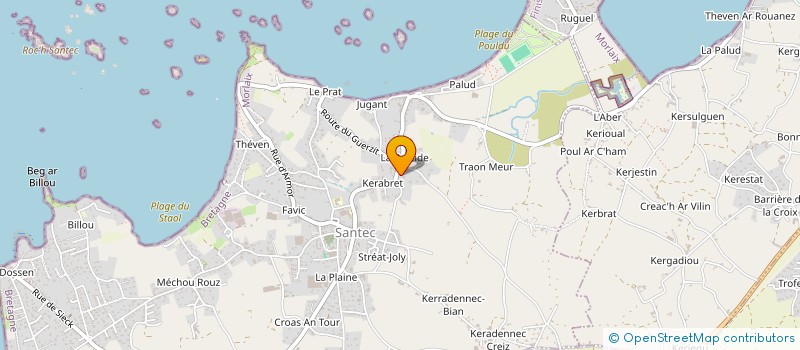 localisation de l'entreprise MONSIEUR FRANCOIS TOUX  SANTEC