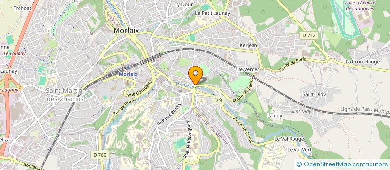 localisation de l'entreprise MONSIEUR FRANCOIS TREGUIER  MORLAIX