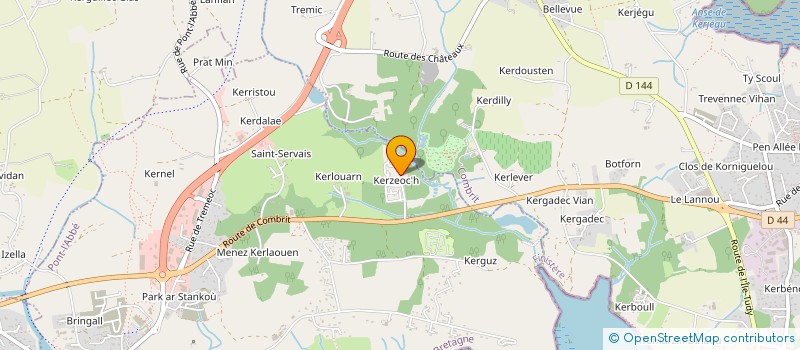 localisation de l'entreprise MONSIEUR FRANCOIS TREMMERIE  PONT L ABBE