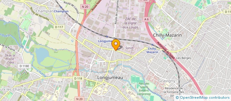 localisation de l'entreprise MONSIEUR FRANCOIS TRINQUET à LONGJUMEAU
