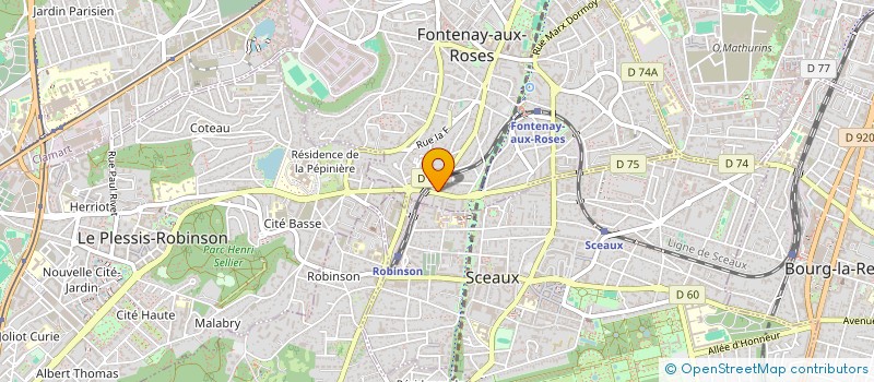 localisation de l'entreprise MONSIEUR FRANCOIS TROUSSEAU à FONTENAY-AUX-ROSES